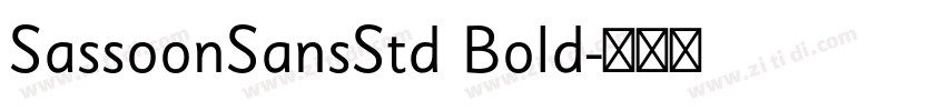 SassoonSansStd Bold字体转换